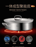 Fish Steamer Double stainless steel - 8Qt Multi-Use Oval Roasting Cookware