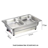 Food Warmer Electric for buffet and party stainless steel 660W