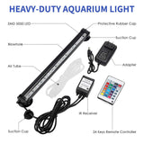 LED Aquarium Lights Submersible Air Bubble RGB Light for Fish Tank Underwater 27-52 CM - AUPK