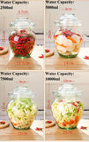 Chinese Glass Fermenting Jar Pickles Jar  for Kimchi  Sauerkraut 2.5kg