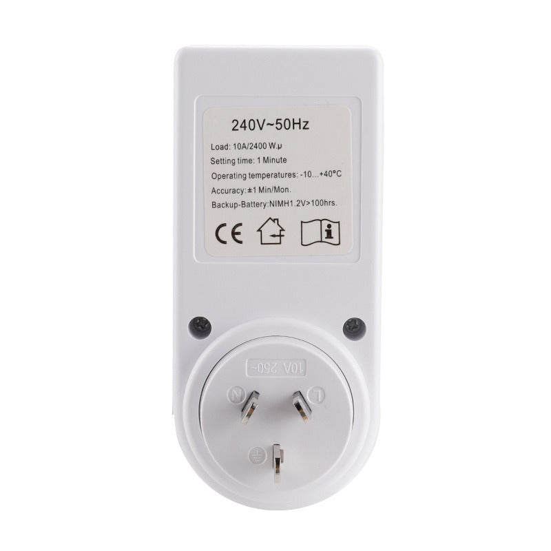 Programmable Timer Switch Socket 250V 16A AU Plug Switch Socket LCD di