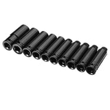 10Pcs 10-24mm  or 20Pcs 8-32mm 1/2 inch Drive Deep Impact Socket Set Long - AUPK