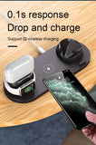 2021 Wireless Charger for iPhone 12 Pro Max 11 Xs Max 8 Plus 10W Fast Charging Pad for Apple Watch 6 in 1 Charging Dock Station - AUPK