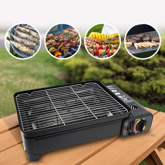 Butane Stove Gasmate® Gas Grill Top Griddle Pan BBQ Porcelain