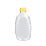 50 pcs Plastic Squeeze Honey Bottle 500 gm  Yellow Lid Food Container - AUPK